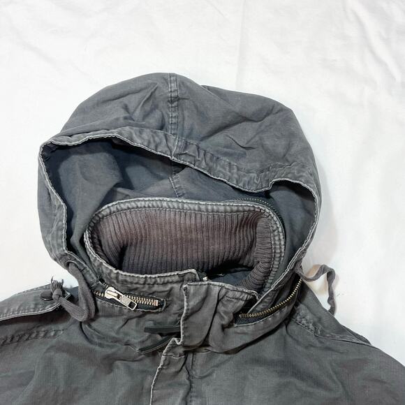 H&M LOGG Army Field Jacket Grey Size XL Heavyweight Multiple Pockets - Picture 4 of 10